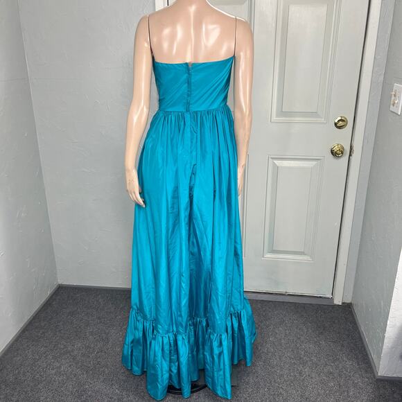 Vintage 80's 90's Alyce Designs Women's Dress Polyester Maxi Prom Formal NN25 - Picture 4 of 7